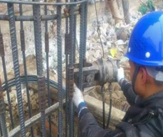 Squeeze Cold Extrusion Rebar Coupler on the spot