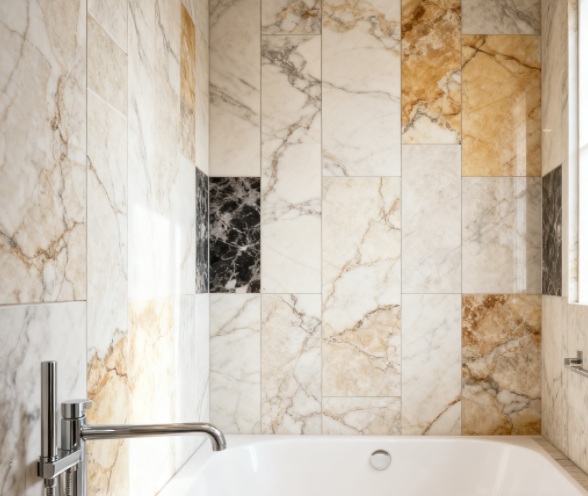 PVC UV Marble Wall Panel in hotel