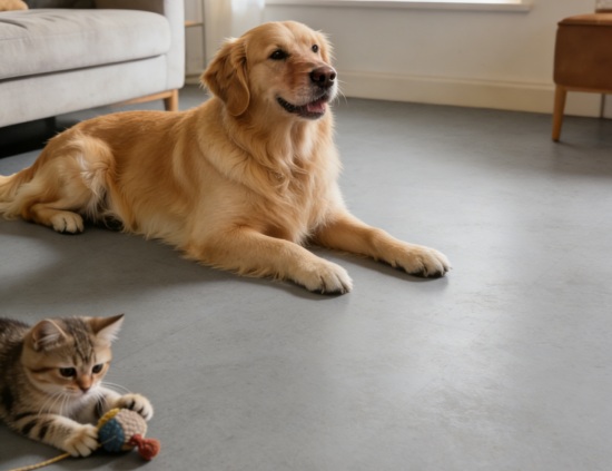 Rubber Flooring for home with pets
