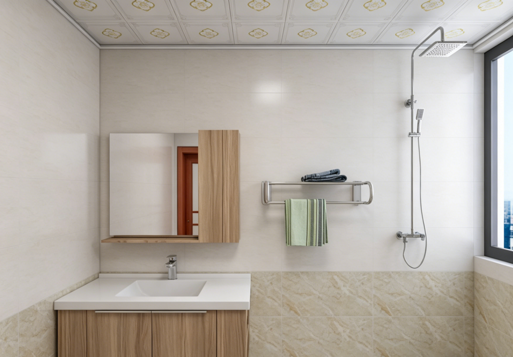 Tile bathroom