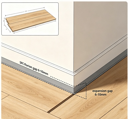 Expansion Gap in SPC Flooring Installation