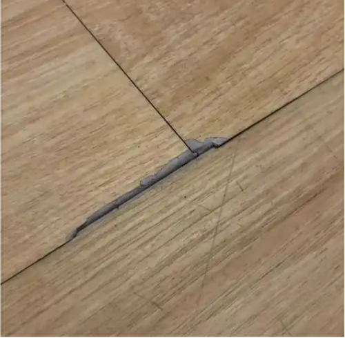 PVC core layer softens and peels off