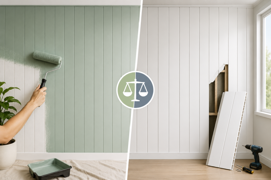Repainting vs Replacing PVC Wall Panels