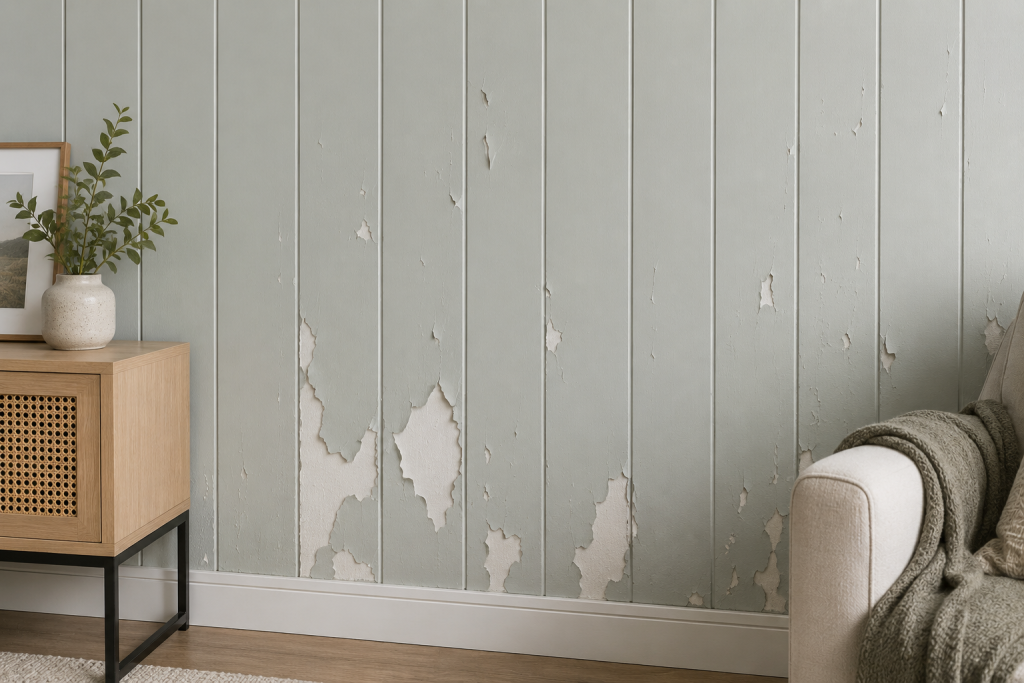 The paint on PVC wall panels starts to peel off 1-2 years after application.