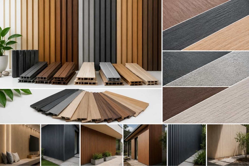 custom WPC wall panel colors and surface finishes for B2B buyers
