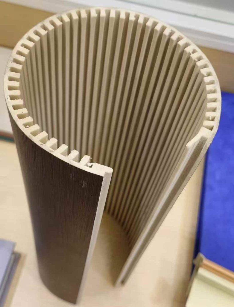 bent profiles wall panel