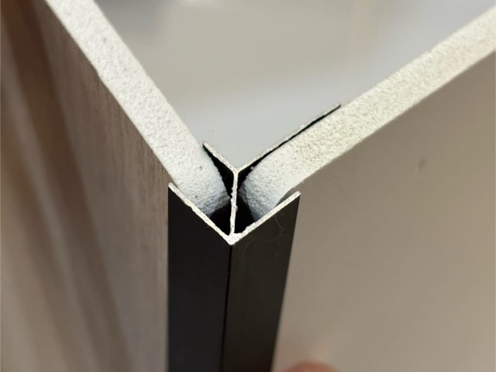 Bamboo charcoal fiberboard Aluminium Alloy Profile installation