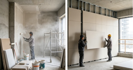 Drywall vs modular wall panel