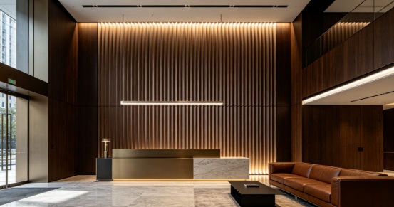 Fluted Textured Wall Panels for commercial space