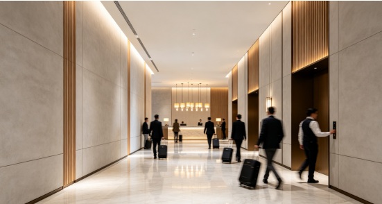Interior wall finishes for high traffic area