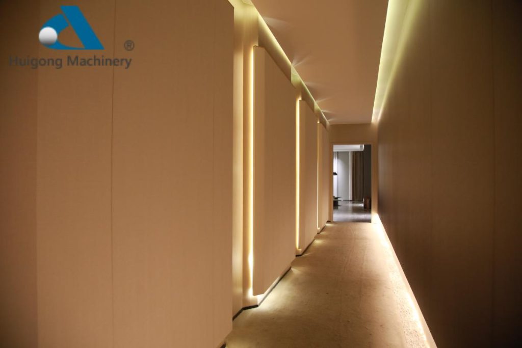 Modern Hotel Corridor Renovation SPC Wall Panels