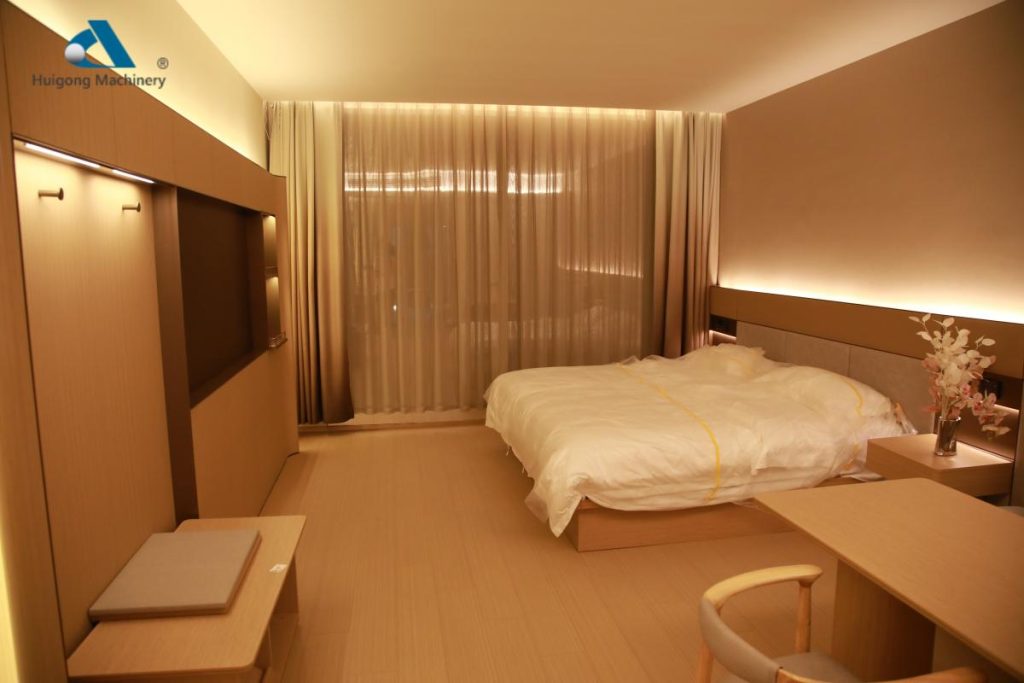 Modern Hotel Room Renovation SPC Flooring
