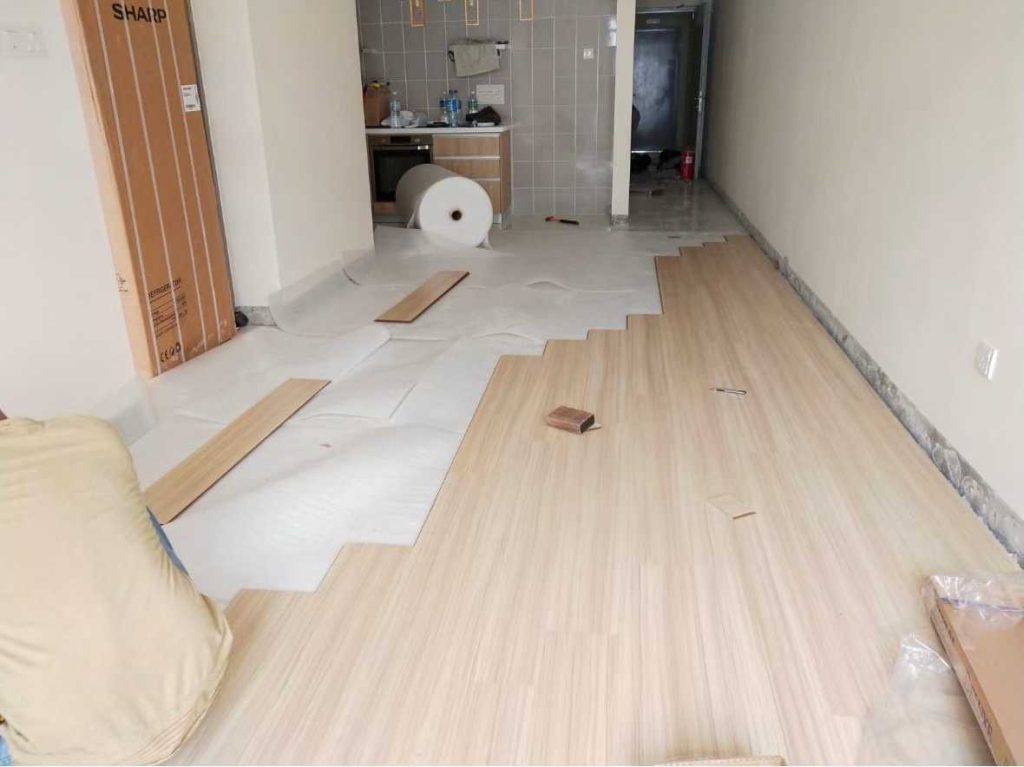 Before SPC flooring installation